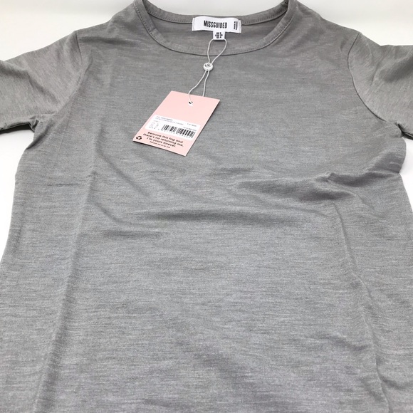 Missguided Fitted Crew Neck Tshirt - Picture 2 of 3
